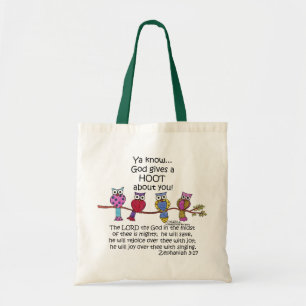 Bolsa Tote Deus dá uma coruja