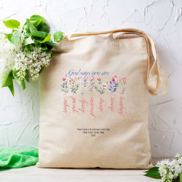 Bolsa Tote Deus Diz Que Você É Personalizado Da Bíblia De Fé 