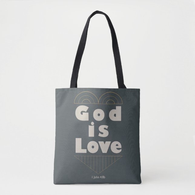 Bolsa Tote Deus é amor (Frente)