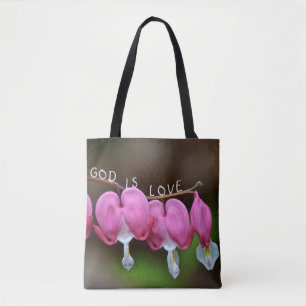 Bolsa Tote Deus é coração de amor