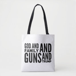 Bolsa Tote Deus E Família E Armas E Bomba Para Patrimônio