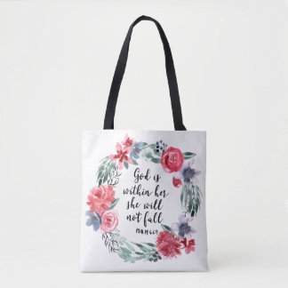 Bolsa Tote Deus está dentro dela. Ela não vai cair