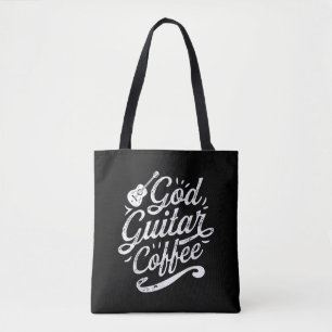 Bolsa Tote Deus Guitar Café Música Sobrenha Frio