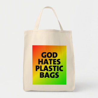 Bolsa Tote Deus Odeia Bolsas plásticas