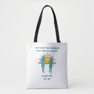 Bolsa Tote Deus os Fez Amor de Praia Luxo