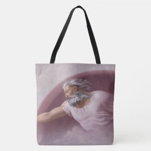 Bolsa Tote Deus Pai Divina Bênção Rosa Antiga
