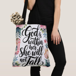 Bolsa Tote Deus Personalizado Está Dentro De Suas Mulheres Cr