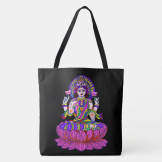 Bolsa Tote Deusa do festival de Lakshmi Diwali da boa fortuna