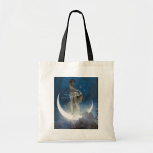 Bolsa Tote Deusa Lua Espalhando Estrelas à Noite