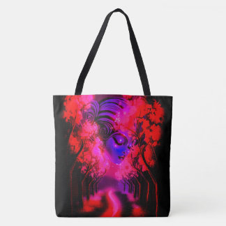 Bolsa Tote Deusa Neon na Floresta Encantada