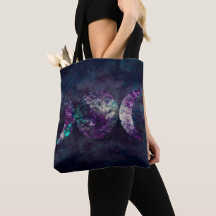 Bolsa Tote Deusa Tríplice Lua Universo Luna