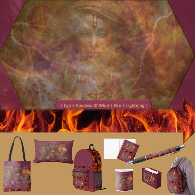 Bolsa Tote Deuses e Deusa do Fogo (Get the full “Gods + Goddesses Of Fire” collection at: https://bit.ly/OurAncestorsZazzle
 )