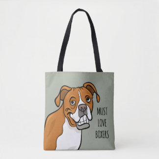 Bolsa Tote "Deve amar o cão do pugilista dos desenhos