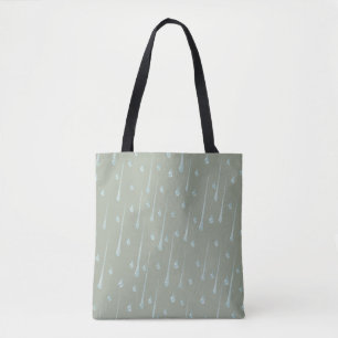 Bolsa Tote Dia Chuvoso Fofo Personalizável Verde Oliva