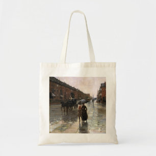 Bolsa Tote Dia da Chuva, Boston por Frederick Childe Hassam