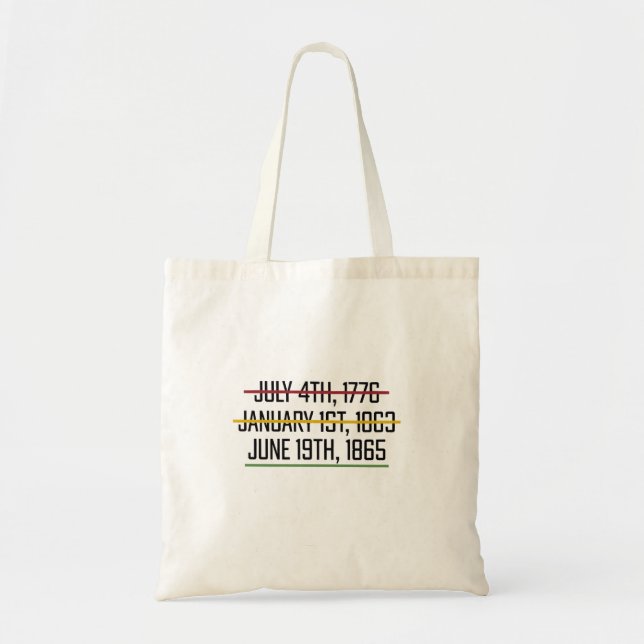 Bolsa Tote Dia da Independência História Negra (Frente)