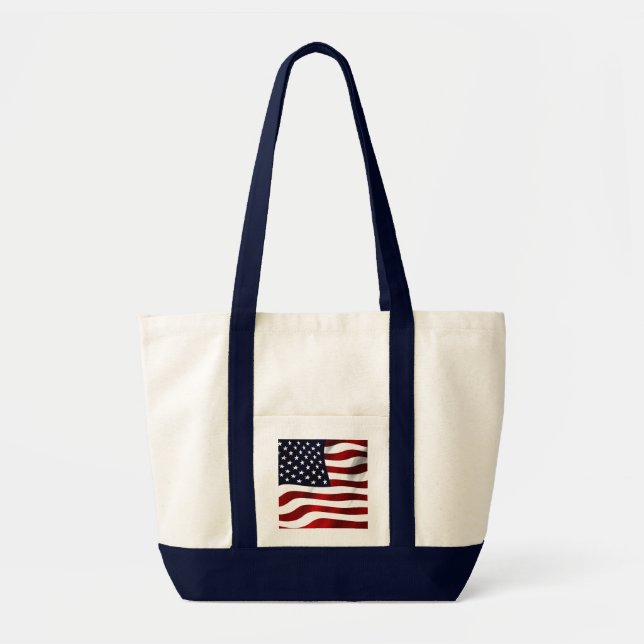 Bolsa Tote Dia da Independência Patriótica da Bandeira Americ (Frente)