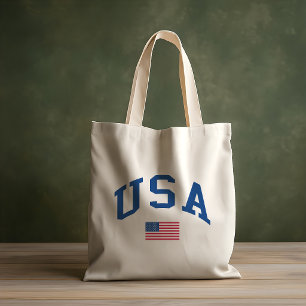 Bolsa Tote Dia da Independência Patriótico Bandeira Americana
