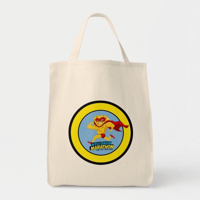 Bolsa Tote Dia da raça de maratona de Wisconsin (Frente)