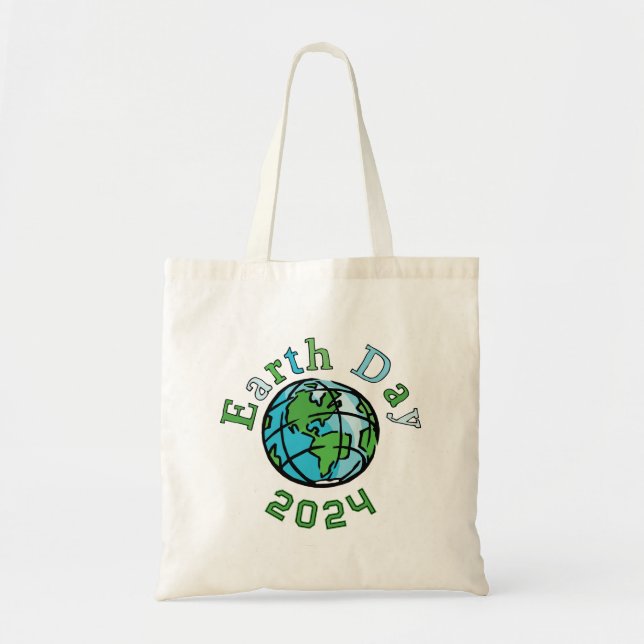 Bolsa Tote Dia da Terra 2024 Canvas (Frente)