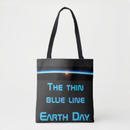 Bolsa Tote Dia da Terra - A tênue linha azul