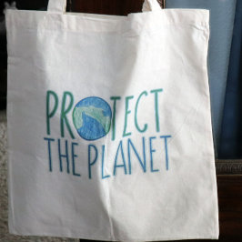 Bolsa Tote Dia da Terra Todos os Dias Proteja o Planeta