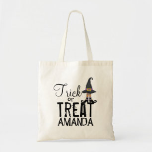 Bolsa Tote Dia das Bruxas Doces ou Travessuras Sapatos de Bru