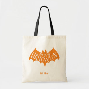 Bolsa Tote Dia das Bruxas Feliz de Bat Negro
