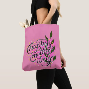 Bolsa Tote Dia das Mães Moderno Feliz