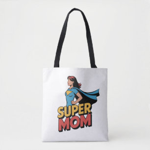 Bolsa Tote Dia das Mães Super Mãe Super-Heroína Personalizado