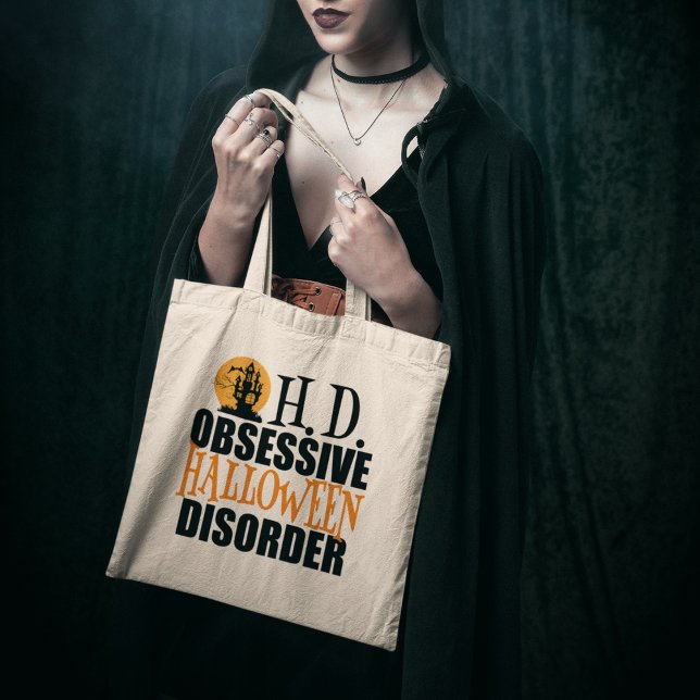 Bolsa Tote Dia de as Bruxas engraçado (Criador carregado)