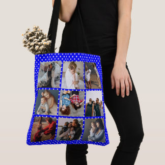 Bolsa Tote Dia de as mães de Colagem de Fotografias Personali
