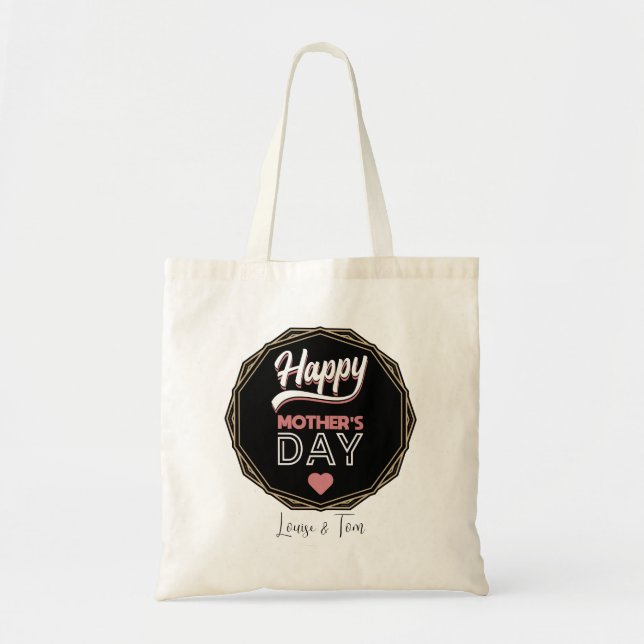 Bolsa Tote Dia de as mães Feliz (Frente)
