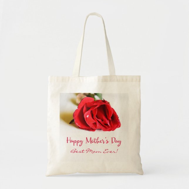 Bolsa Tote Dia de as mães Feliz, Melhor Mãe De Todos Os Dias, (Frente)