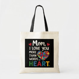 Bolsa Tote Dia de as mães "Heart Quebra-cabeça" Tote Bag