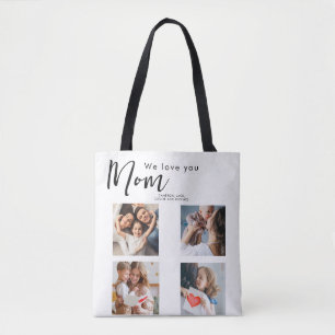 Bolsa Tote dia de as mães, mãe, colagem de fotos, nós te amam
