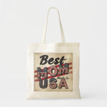 Dia de as mães "Melhor Mãe Nos EUA" Tote Bag