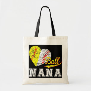 Bolsa Tote Dia de as mães Nana do Coração do Baile Softball