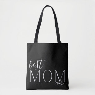 Bolsa Tote Dia de as mães Premium Onyx Melhor MOM de sempre 