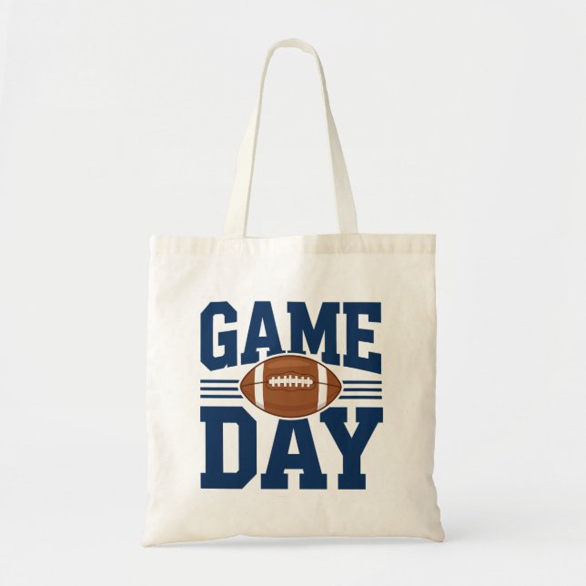 Bolsa Tote Dia de Jogo de Futebol (Frente)