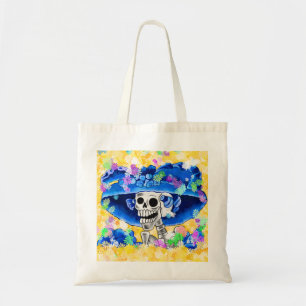 Bolsa Tote Dia De Los Muertos Calavera - Crânio de açúcar em 
