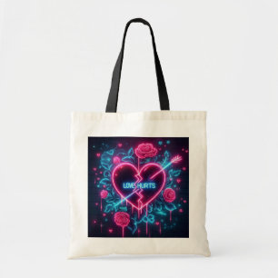 Bolsa Tote Dia de os namorados Ama Machuca Neon Heart