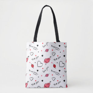 Bolsa Tote Dia de os namorados Coração Sem Selo