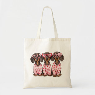 Bolsa Tote Dia de os namorados Dachshund Dogs