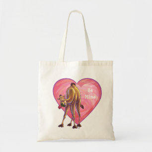 Bolsa Tote Dia de os namorados de camelo