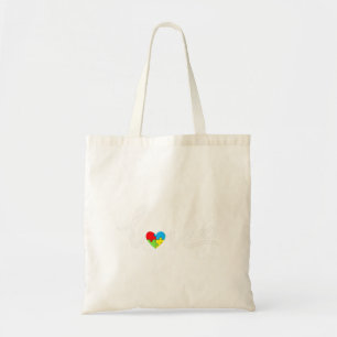Bolsa Tote Dia de os namorados de consciência Quebra-cabeça d