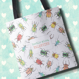 Bolsa Tote Dia de os namorados de escaravelho