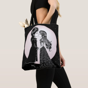 Bolsa Tote Dia de os namorados Gótico Beijo Gótico