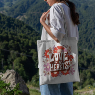 Bolsa Tote Dia de os namorados Love Floral
