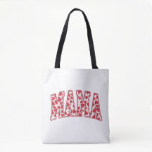Dia de os namorados Mama Hearts Retro Varsity